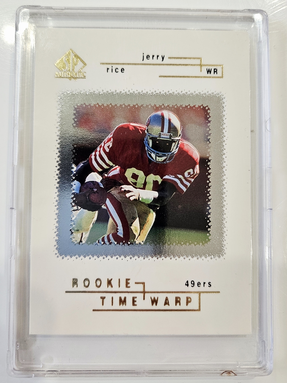 Jerry Rice Rookie Time Warp Football Card